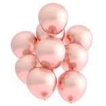 Balonek D5 chromový dekorační růžovo-zlatý 