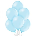 Světlemodré balónky - 10 kusů