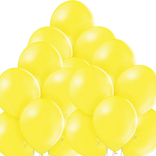 Balónky žluté 50 kusů