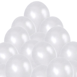 Balónek bílý metalický 070 - 30 ks