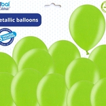 Balónky metalické - 083 LIME GREEN - 50 ks