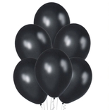 Balónky metalické - 090 BLACK - 10 ks