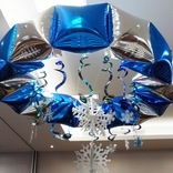 Diamant modrý balónek foliový 38 cm x 43 cm