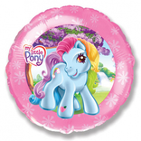 Balónek My little Pony kruh růžový 45 cm