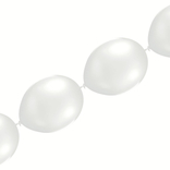 Balónky řetězové stříbrné 5 ks