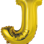 Písmeno J zlatý balónek 40 cm