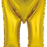 Písmeno M zlatý balónek 40 cm