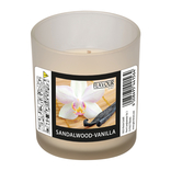 Vonná svíčka Sandalwood-Vanilla v matném skle Indro Vino