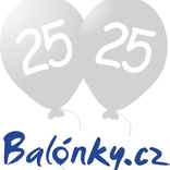 Narozeninové balónky stříbrné 25