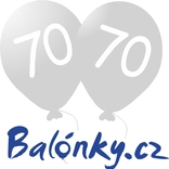 Narozeninové balónky 70 stříbrné 