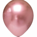 Balónky chromové růžovo-zlaté 6 ks 30 cm