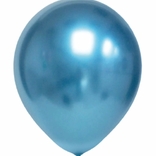 Balónky chromové modré 6 ks 30 cm