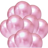 Balónky chromové světlerůžové 20 ks 30 cm