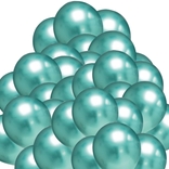 Balónky chromové zelené 50 ks 30 cm