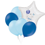 Set 5.narozeniny modrý slon hvězda foliový balónek