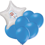 Set kosmonaut + 6 modrých balónků