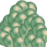 Chromové balónky zelené lesklé 50 ks
