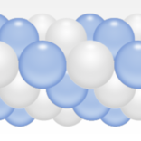 Balónková girlanda světle modro-bílá 3 m