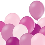 Mix růžových balónků 100 kusů 