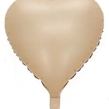 Balónek srdce cappucino 42 cm