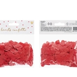 Konfety srdíčka červené papírové 15 g 