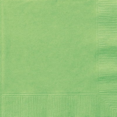 Ubrousky Lime Green 20ks 2-vrstvé 33cm x 33cm