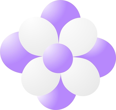 Balónky kytka lavender