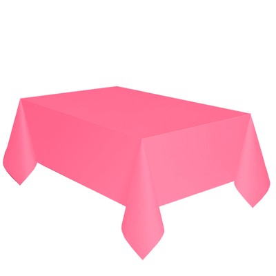 Ubrus růžový dva v jednom - papír + PVC 137cm x 274cm
