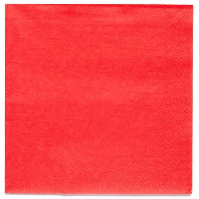 Ubrousky červené 20 ks 33 cm x 33 cm
