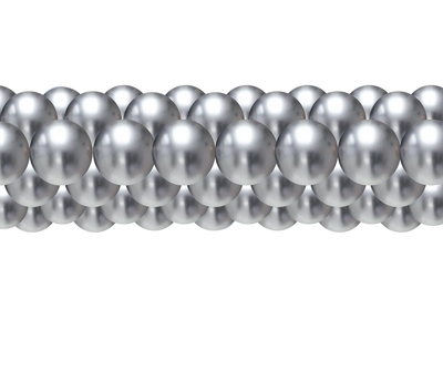 Balónky chromové stříbrné girlanda 3 m
