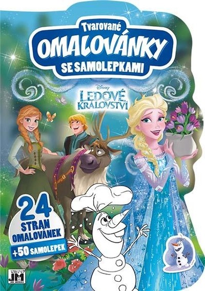 Tvarované omalovánky A4 Ledové království