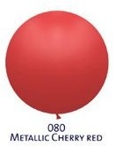 Obří metal. balónek - JUMBO - 080 CHERRY RED