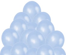 Balónky metalické - 073 LIGHT BLUE - 30 ks