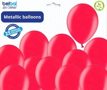 Balónky metalické - 080 CHERRY RED - 50 ks