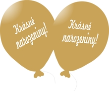Balónek zlatý Krásné narozeniny! 