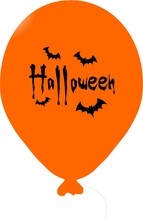 Halloween balónek oranžový