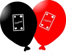 Casino balónky 5ks mix