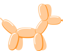 Tvarovací balónek peach