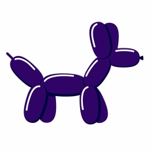 Tvarovací balónek violet