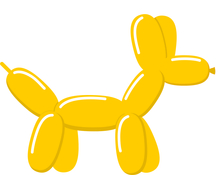Tvarovací balónek goldenrod