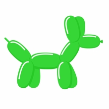 Tvarovací balónek lime green
