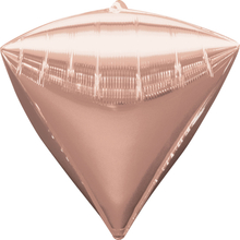 Diamant růžovo-zlatý balónek foliový 38 cm x 43 cm