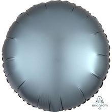 Balónek kruh satén Steel Blue 42 cm