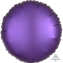 Balónek kruh satén fialový 42 cm