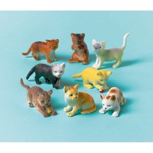 Kočky plastové hračky 12 ks 