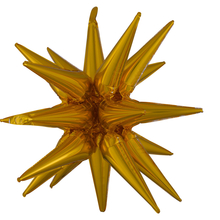 Hvězda zlatá 76 cm x 88 cm 3D fóliový balón