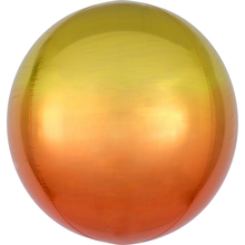 Foliový balónek koule žluto-oranžová 38 cm