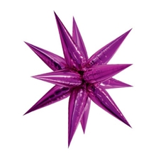 Hvězda růžová 100 cm 3D foliový balón