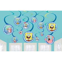 SpongeBob závěsná dekorace 12 ks