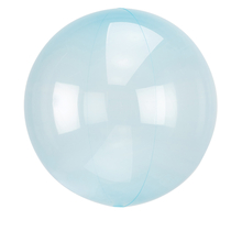 Průhledný balón světle modrý 45 cm